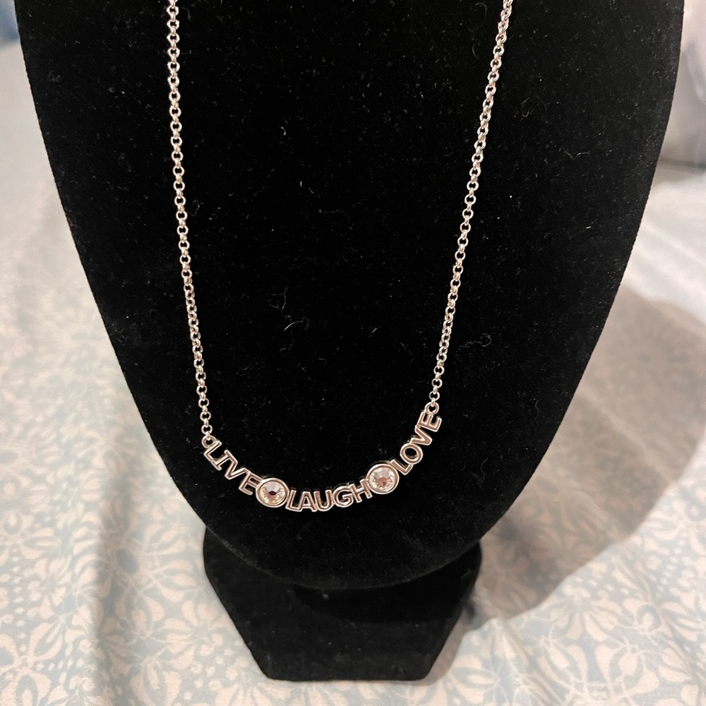 Lia Sophia Silver Inspirational Necklace
